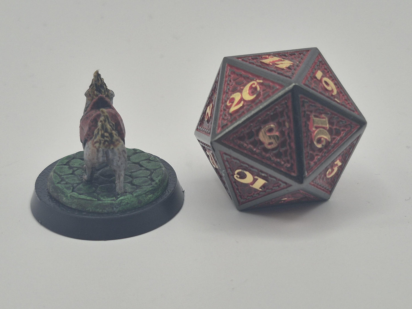 Infernal Hell Pug Figurine: Scorched Cobblestone Base