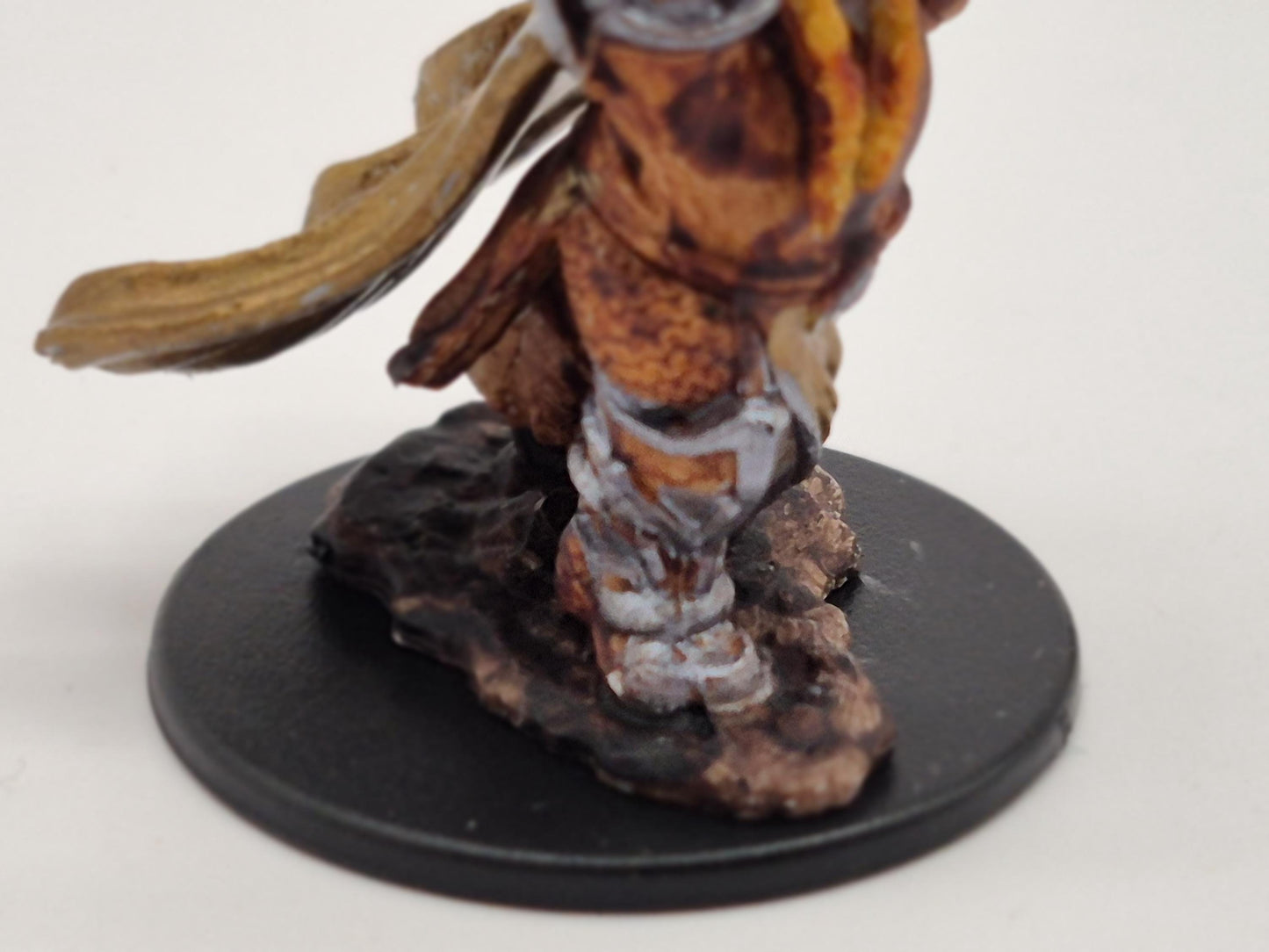 Dwarf Paladin Miniature: Silver & Bronze Armor, Divine Hammer