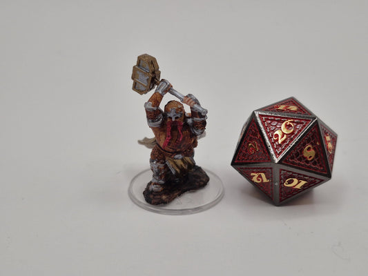 Dwarf Paladin Miniature: Holy Warrior with Hammer