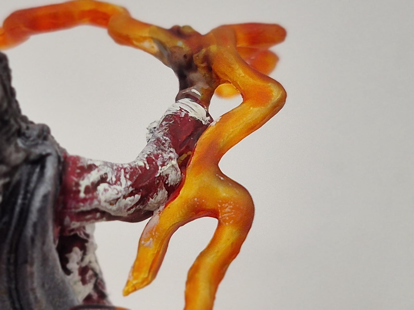 Human Sorcerer Miniature: Uncontained Magical Fury