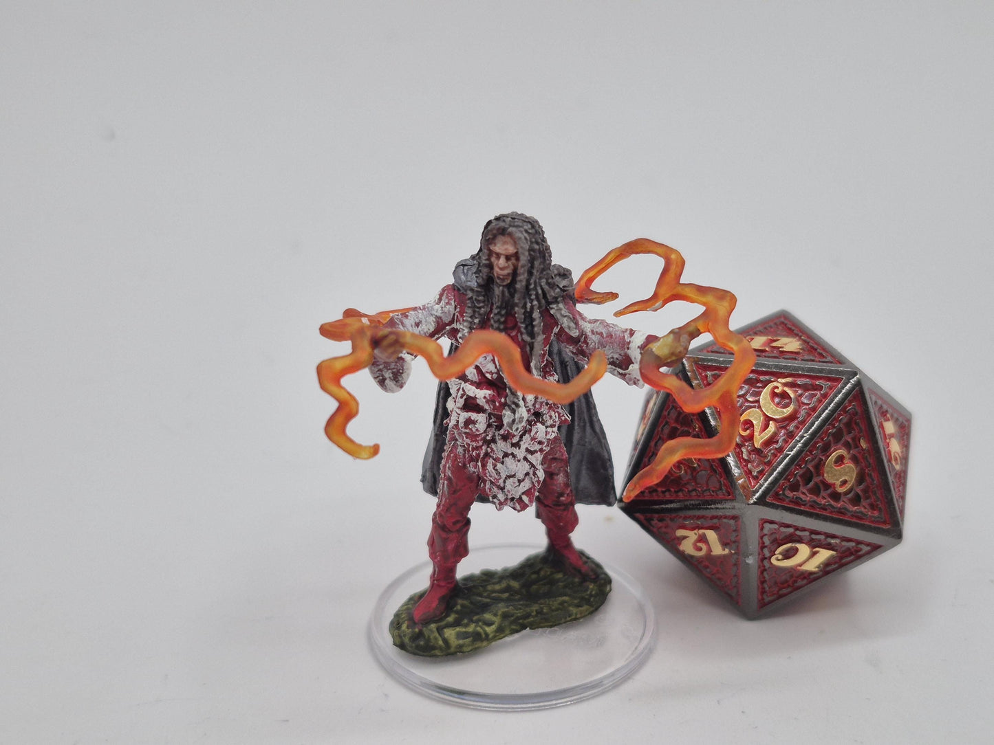 Human Sorcerer Miniature: Uncontained Magical Fury