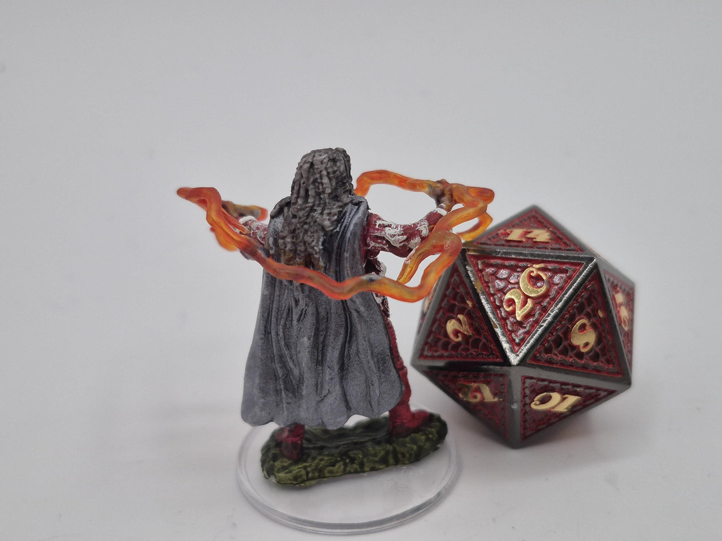Human Sorcerer Miniature: Uncontained Magical Fury