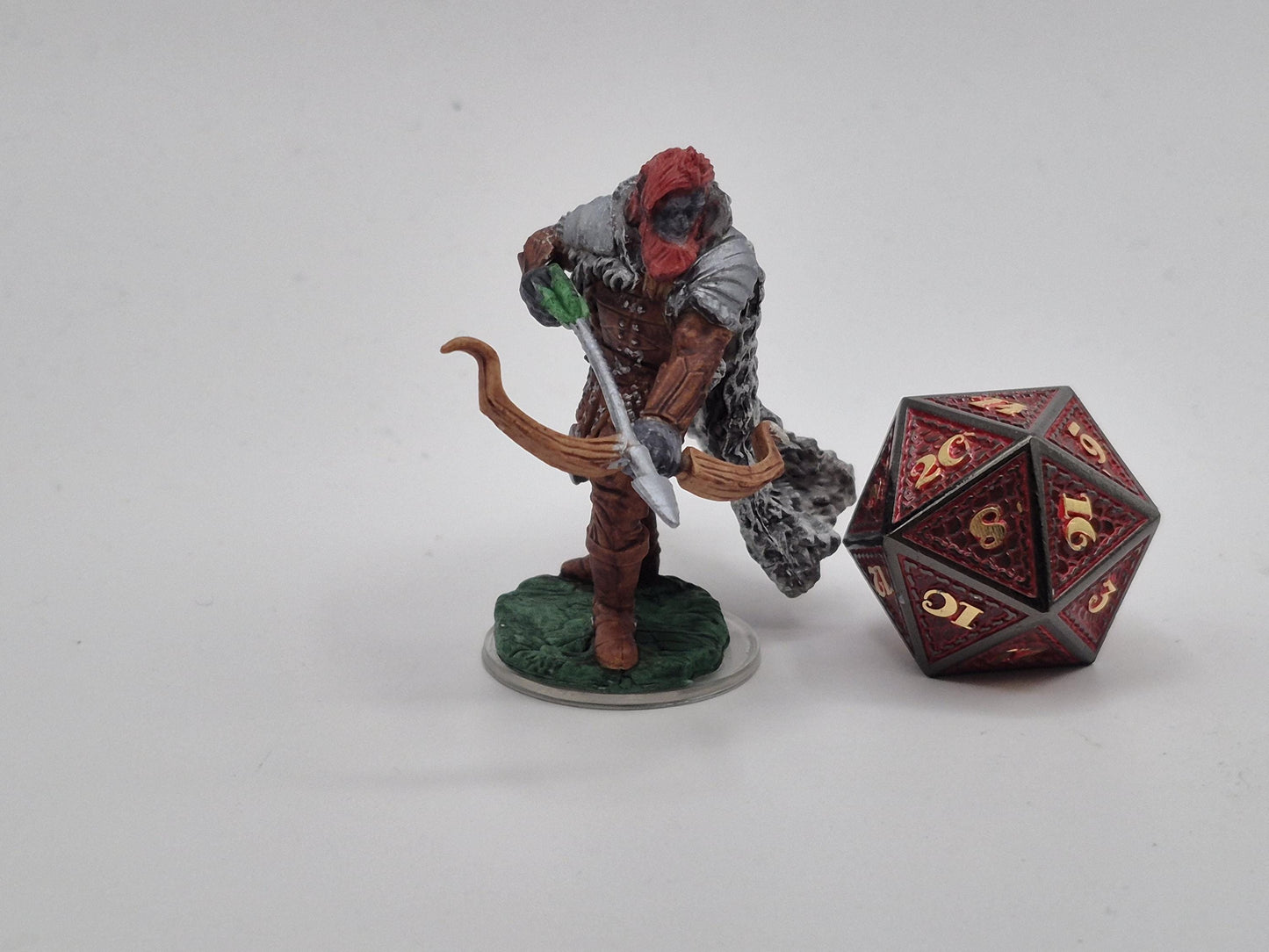 Firbolg Ranger Mini with axe and wolf hide