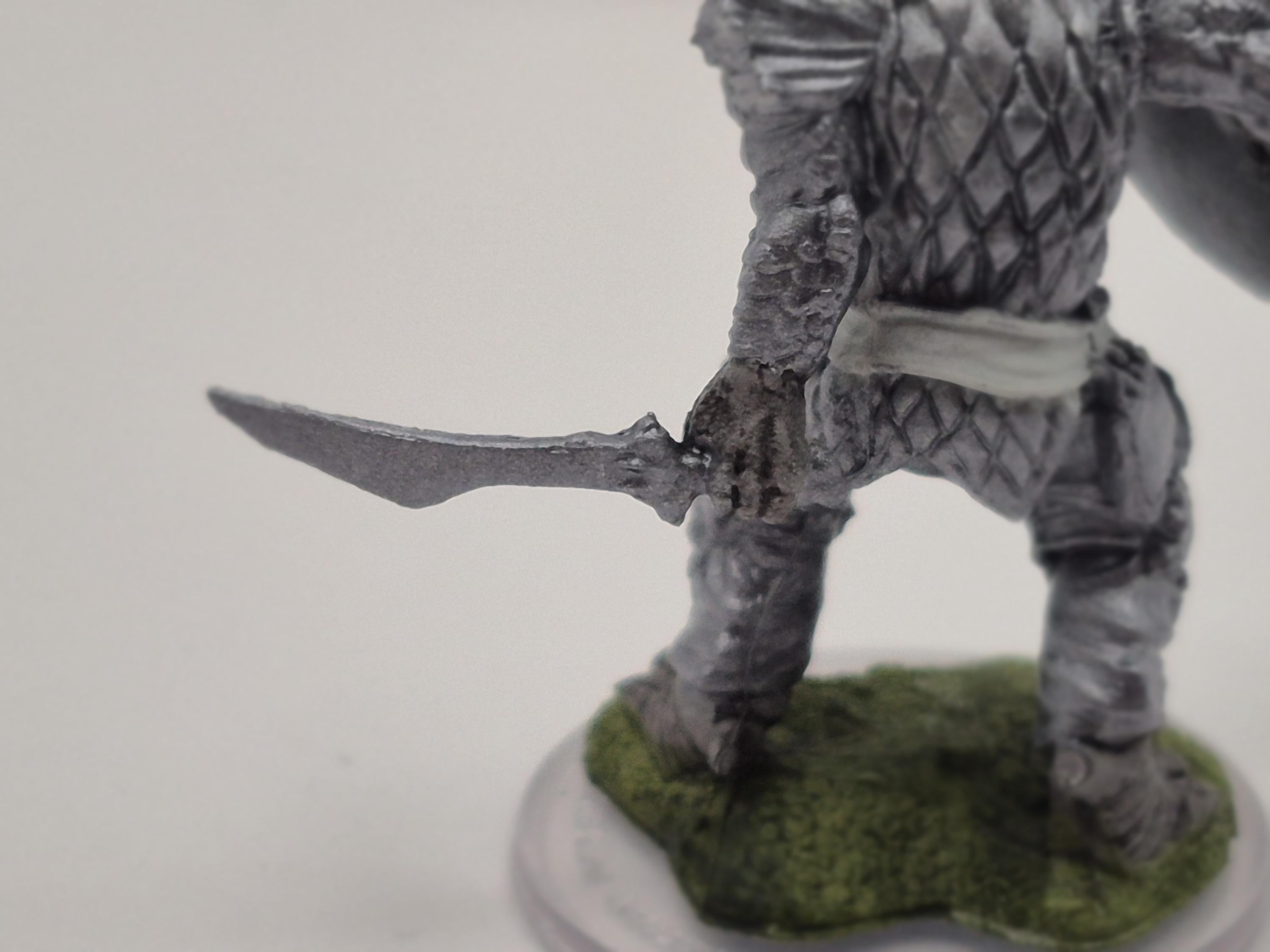Dragonborn Fighter Miniature, Steel Clad Warrior