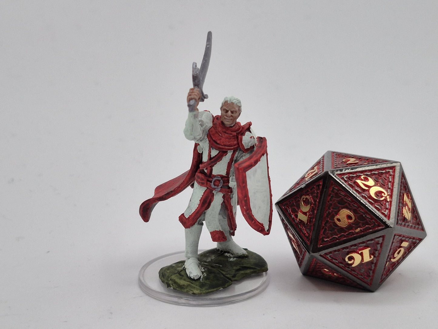 Half-Elf Paladin: White & Crimson Warrior
