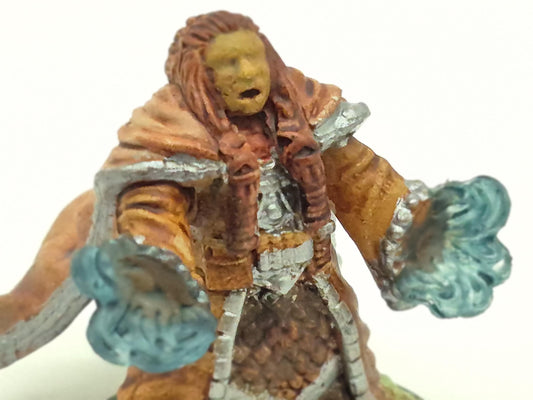 Dwarf Cleric Miniature - Silvered Armor