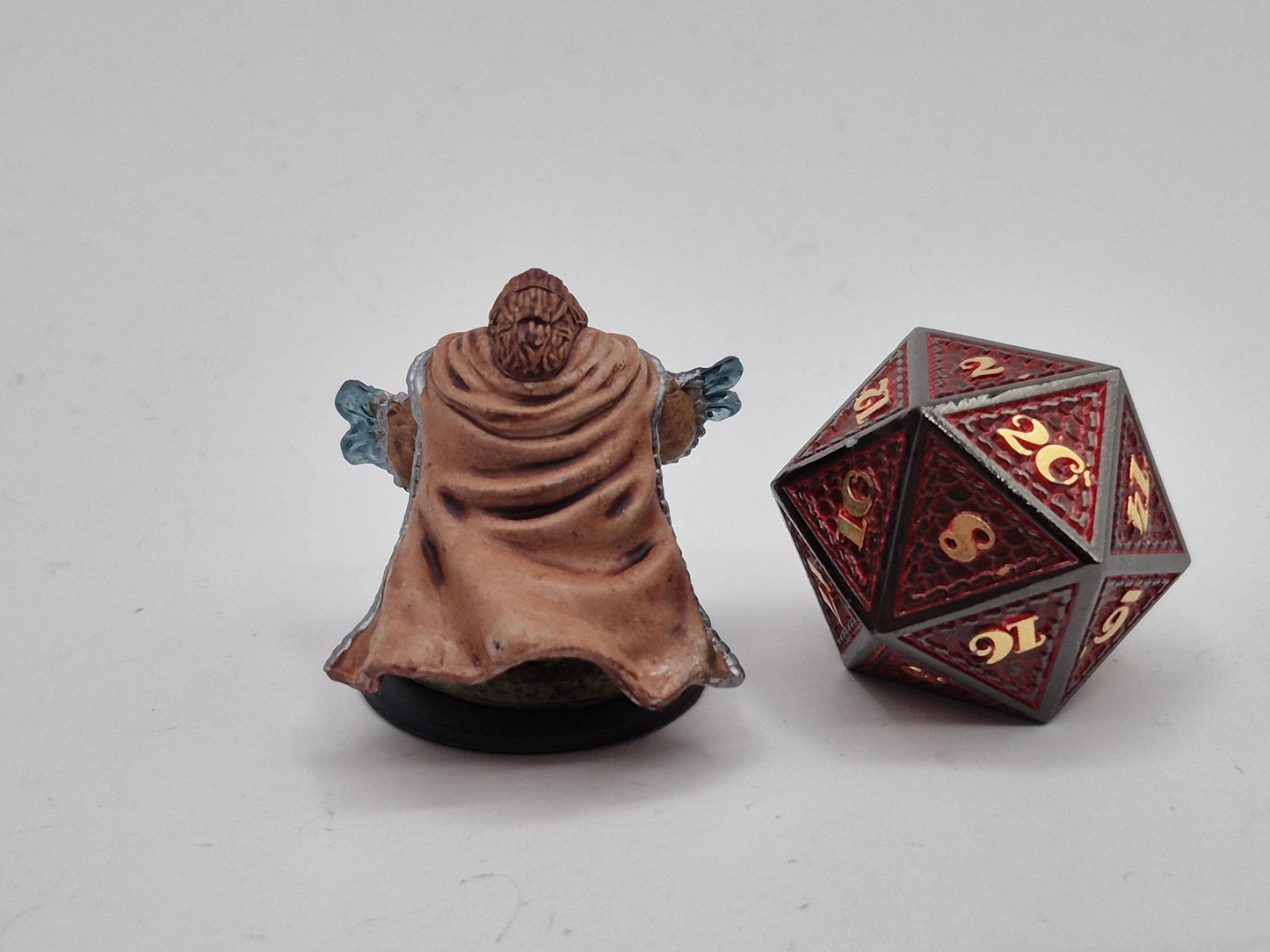 Dwarf Cleric Miniature - Silvered Armor