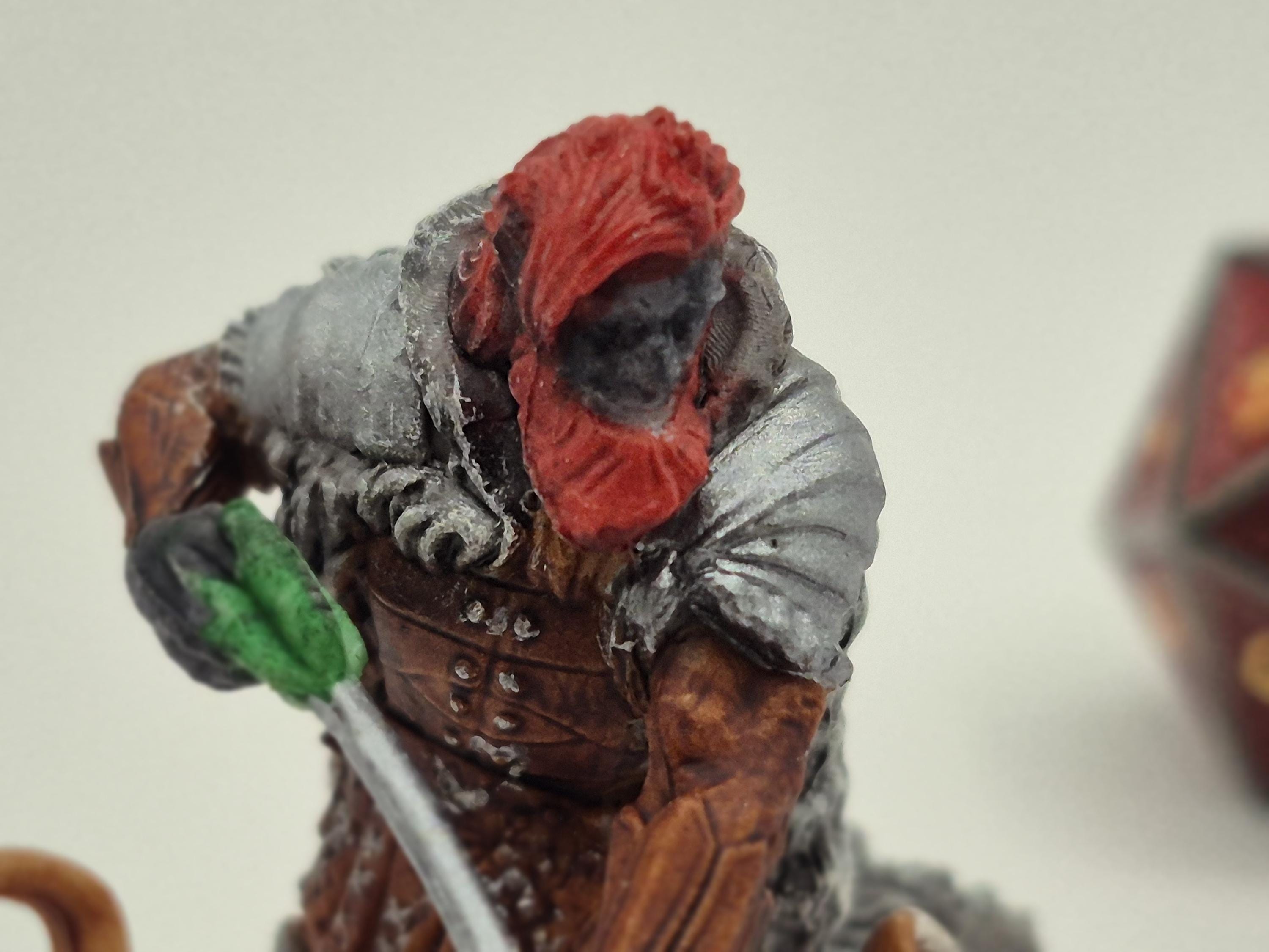 Firbolg Ranger Mini with axe and wolf hide