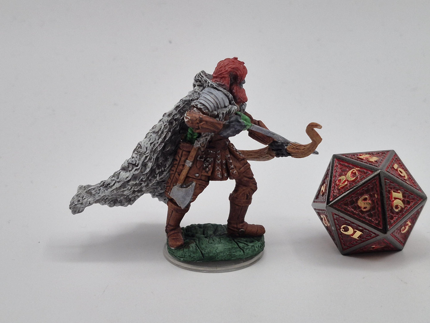 Firbolg Ranger Mini with axe and wolf hide