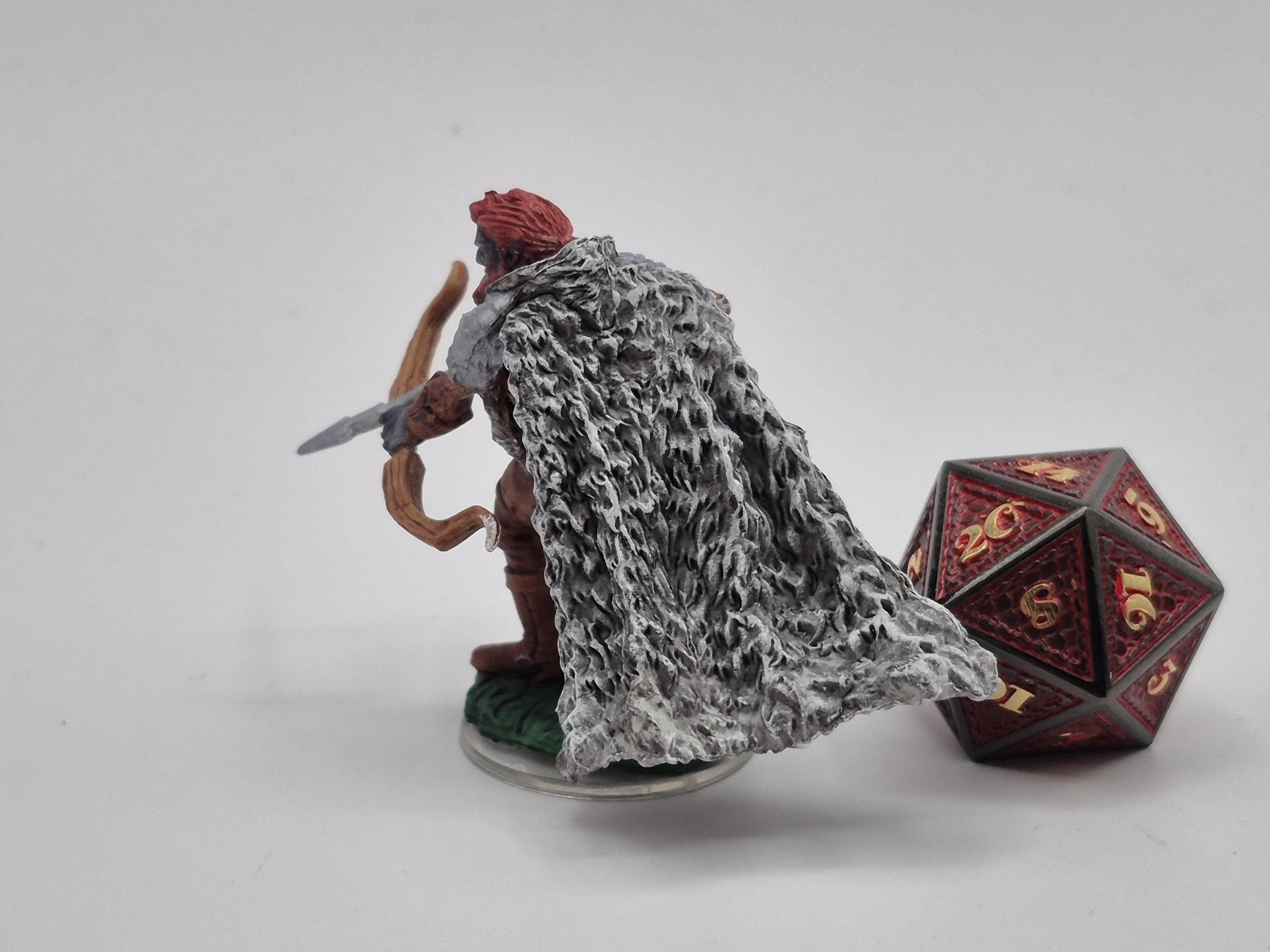 Firbolg Ranger Mini with axe and wolf hide