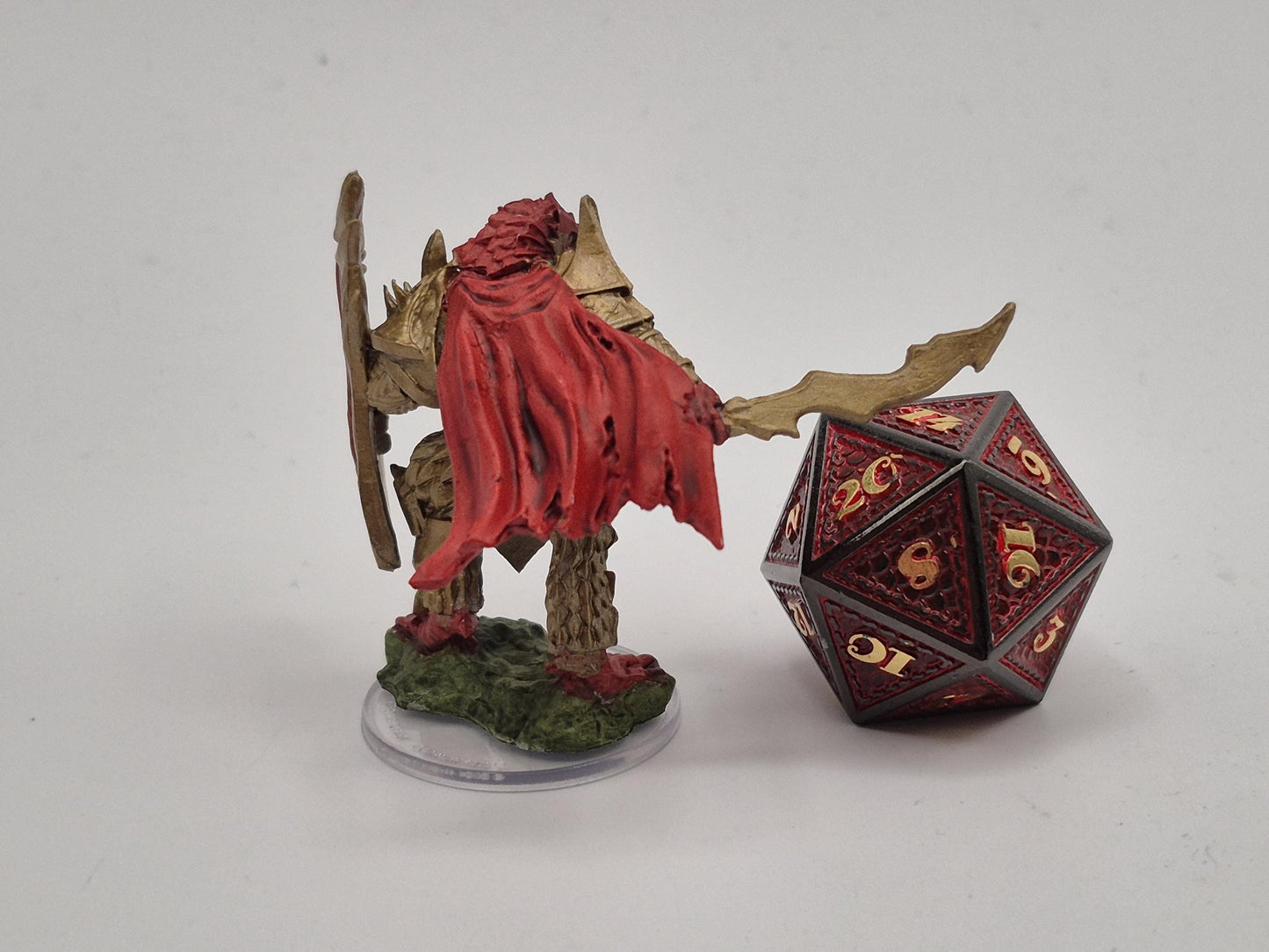 Golden Armor Dragonborn Fighter Miniature