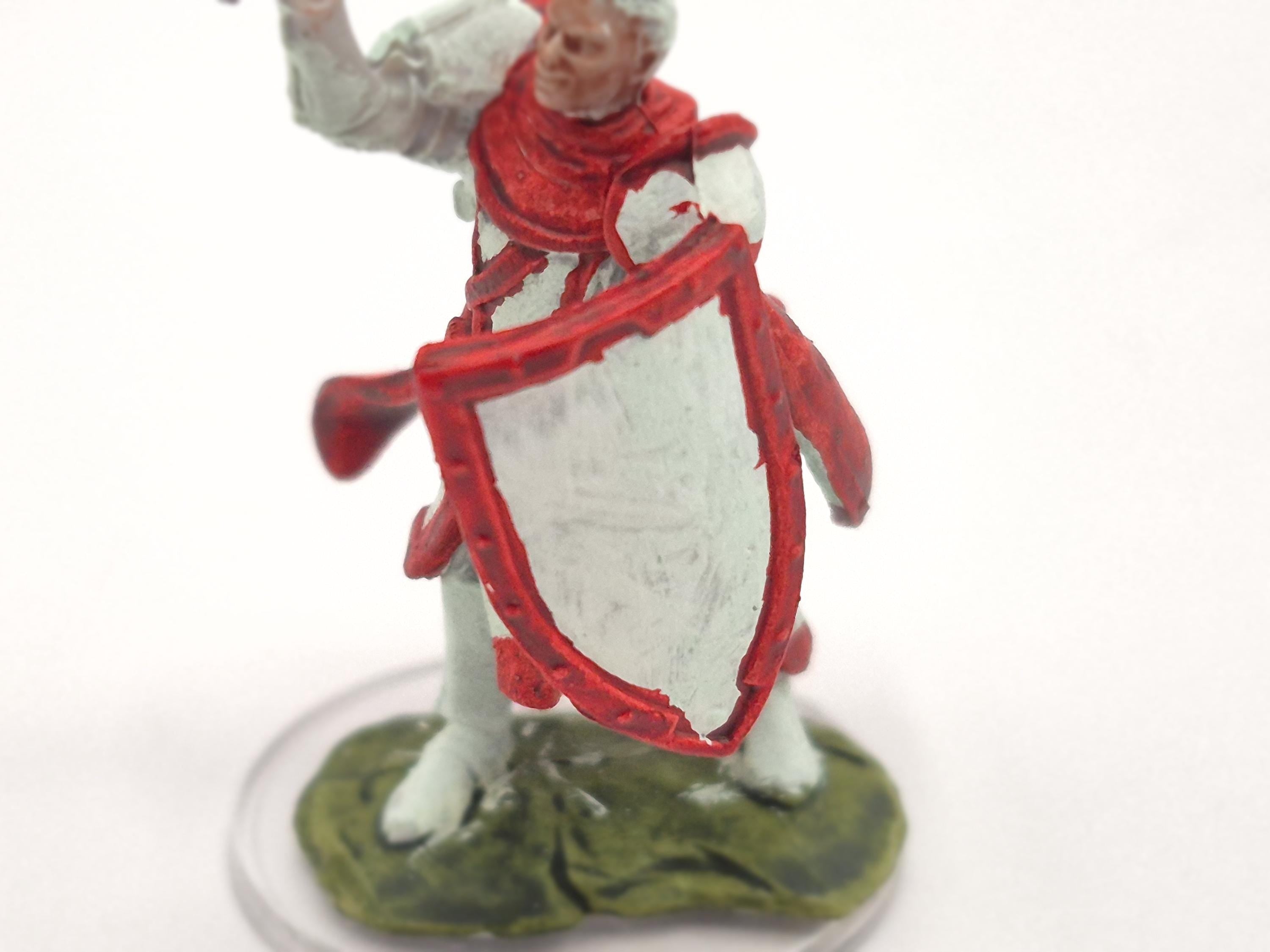 Half-Elf Paladin: White & Crimson Warrior