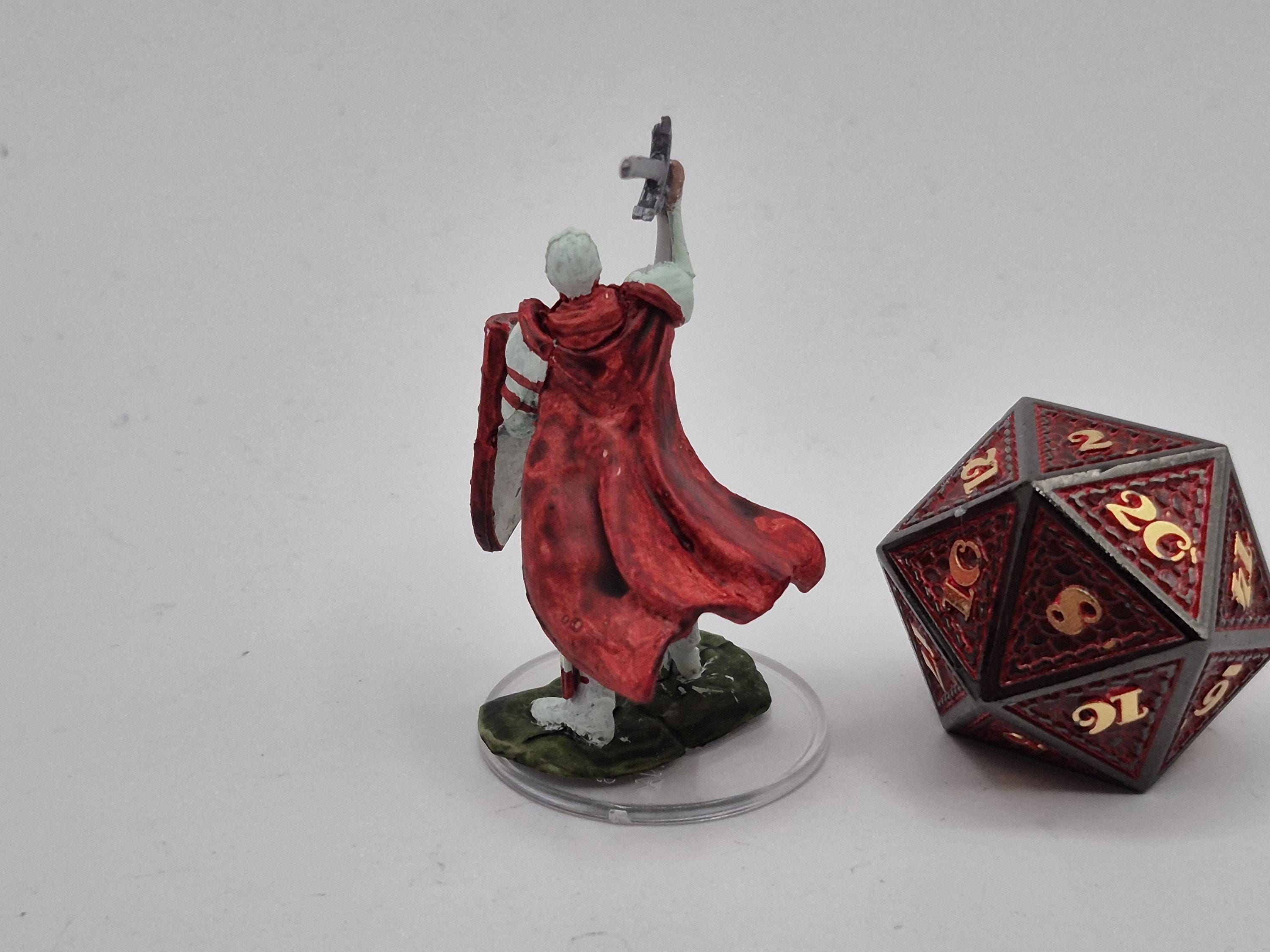 Half-Elf Paladin: White & Crimson Warrior