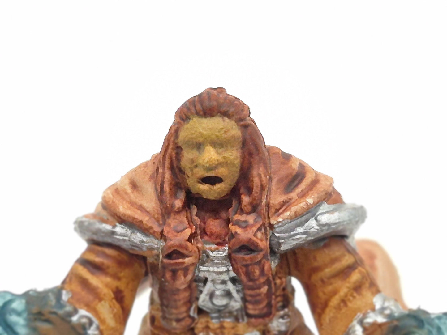 Dwarf Cleric Miniature - Silvered Armor